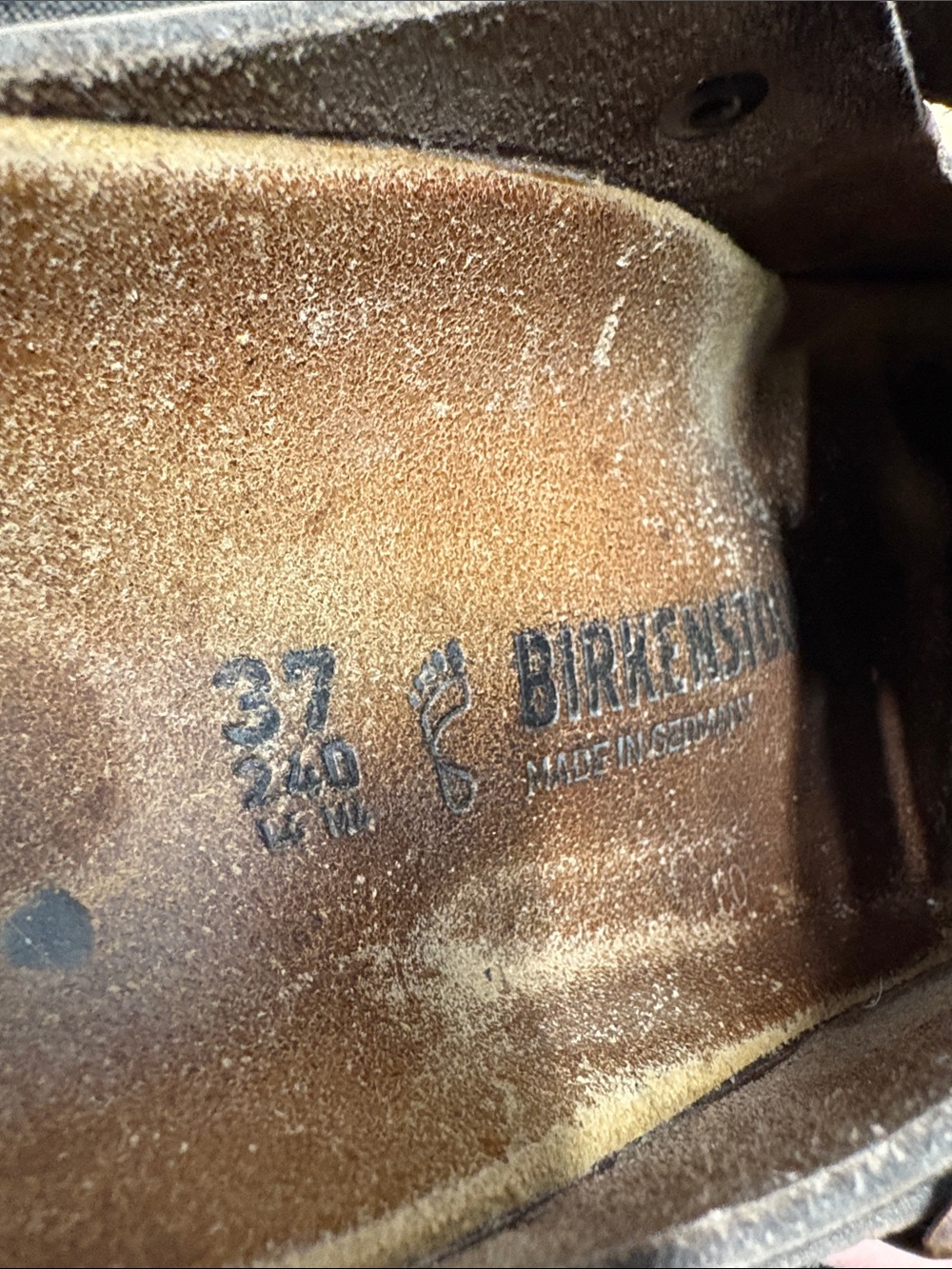 Birkenstock Brown Leather Adjustable Buckle Mules Clogs - Picture 7 of 8